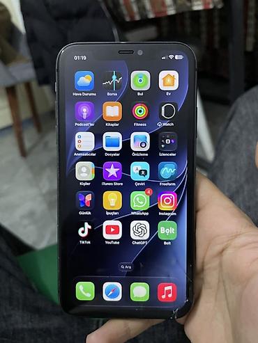 ios 11: IPhone 11, 64 GB, Qara, Qırıq — 4