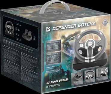 пк руль: Продам игровой руль Defender gotcha б/у Цвет чёрный Тип подключения