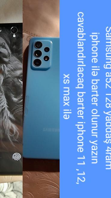 i̇rsad samsung: Samsung Galaxy A52, 128 GB, rəng - Göy, Barmaq izi — 1
