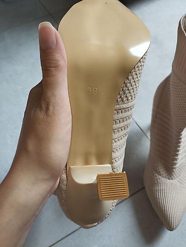 boots: Çəkmə, Ölçü: 39, rəng - Bej, Yeni — 4
