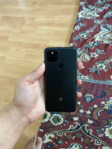 домашняя камера: Google Pixel 5A 5G, Колдонулган, 128 ГБ, түсү - Кара, 1 SIM, eSIM