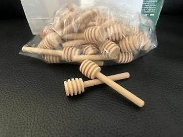 Kašike: Drvene kašičice za med – mini “honey dipper” štapići - Materijal — 12