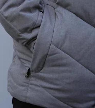 Zimske jakne: Muška zimska jakna – siva - Topla, punjena jakna sa proštepom u — 17