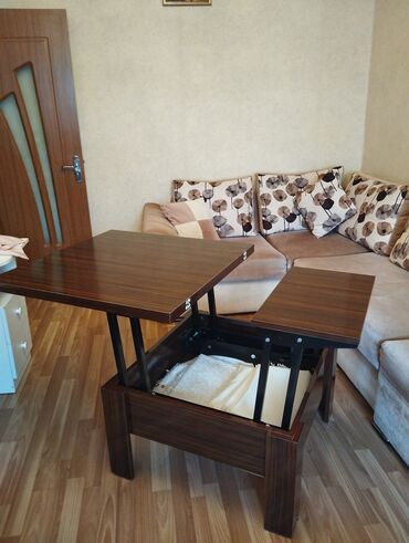 стол из дсп: Стол с тумбой, Б/у, Трансформер, Прямоугольный стол, Азербайджан