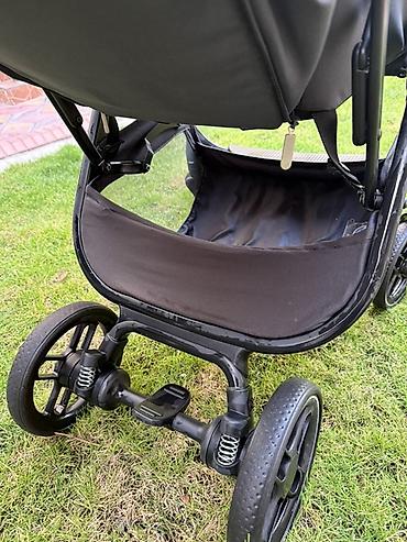 Коляски: Коляска, цвет - Серебристый, Б/у — 6