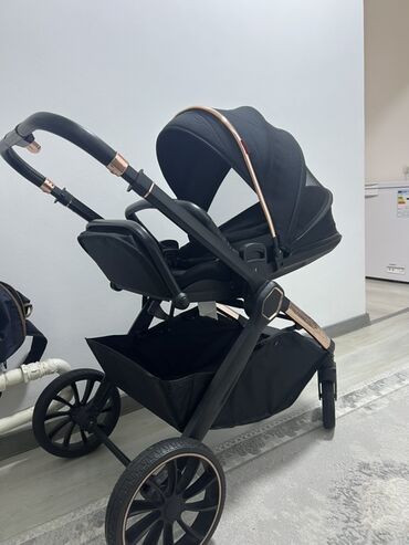 машинка детские: Коляска, цвет - Черный