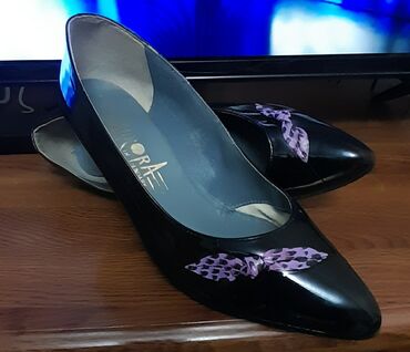 волейбольная обувь: Туфли AURA SHOES, 37.5, түсү - Кара