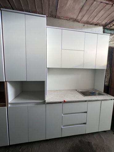 Кухонные гарнитуры: Кухонный гарнитур, Новый, цвет - Бежевый, Бесплатная доставка — 12