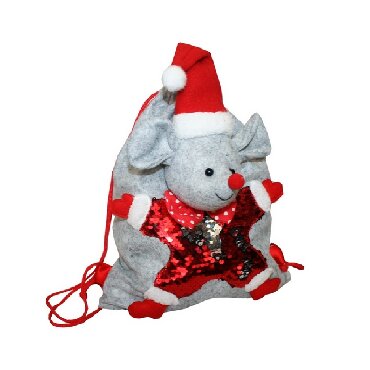 текстильные игрушки: Очаровательный детский рюкзачок, емкость для Новогодних конфет