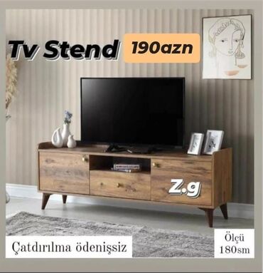 Dolablar: *Tv Stend 190Azn* ✔️İstehsal Rusiya Laminat 18/lik *Rəng seçimi