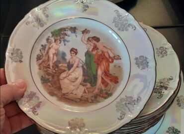 самовар на дровах: Чайный набор, Фарфор, 6 персон, Германия