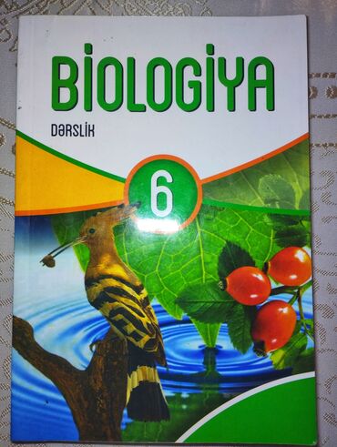 Kitablar, jurnallar, CD, DVD: Biologiya 6-cı sinif dərslik.Kitab 1-2 dərslik işlənib, təp-təzə