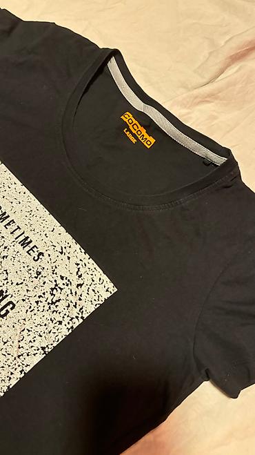 dsquared2 sorc: Crna pamucna majica sa srebrnim printom, vel M — 5