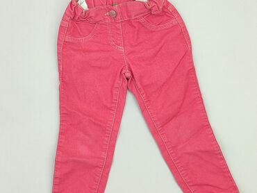 spodnie z motylkami: Denim pants, Benetton, 12-18 months, condition - Very good