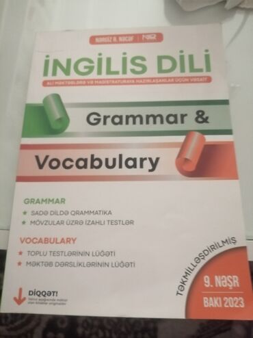 ingilis dili test toplusu 1 ci hissə pdf: İngilis dili crammar vocabulary qiymeti 10 manat xırdalan