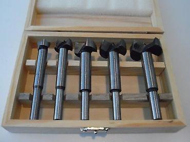 Burgije: Set Forstner burgija – 5 kom u drvenoj kutiji - Tip: Forstner burgije — 2