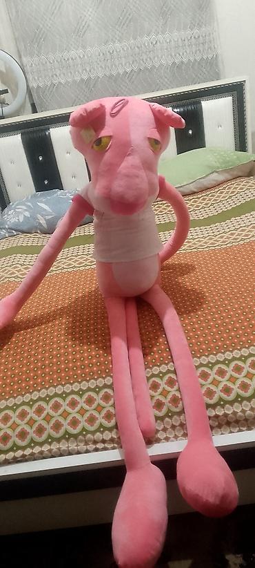 Pembe Panter mövzusunda böyük plyuş oyuncaq ən boyuk olcudu yenidir