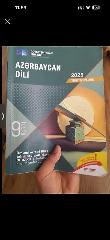 Testlər: Məhsul: “Azərbaycan dili – 2025 Test Toplusu” (Dövlət İmtahan — 1