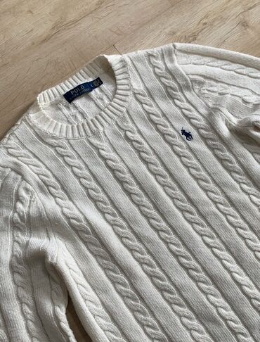 лоро пиано лоферы мужские: Мужской свитер, L (EU 40), Polo Ralph Lauren, Б/у, цвет - Белый, Самовывоз