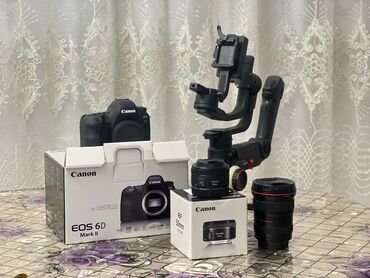фотоаппарат canon 6d mark 2: Canon 6 mark 2 Komplekt satılır. Canon 6d mark ii 5-6 k probeq canon