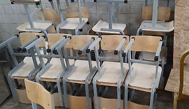 Школьные стулья: Школьный стул, Новый, Другой материал, цвет - Серый — 2