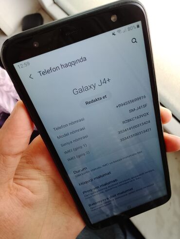 discover note 13 plus характеристики: Samsung Galaxy J4 Plus, 32 GB, rəng - Qara, Sensor, İki sim kartlı, Face ID