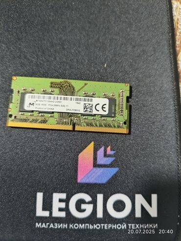 оперативная память sdram dimm: Оперативдик эс-тутум, Колдонулган, Micron, 8 ГБ, DDR4, 2666 МГц, Ноутбук үчүн