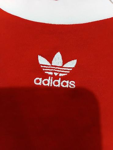 Adidas Crop Top W – ženska majica, model FM3258 - Boja: crvena sa — 6