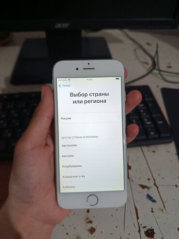 Apple iPhone: IPhone 6, Б/у, < 16 ГБ, White Titanium, 100 %
