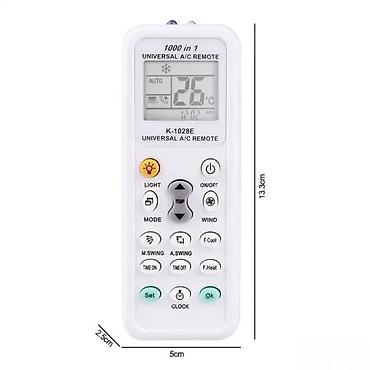Standardne klime: Univerzalni daljinski upravljač za klime K-1028E (1000 in 1) - — 2