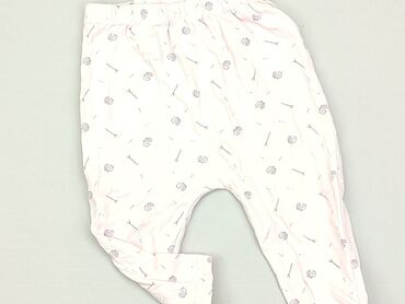 białe legginsy: Niemowlęce spodnie materiałowe, 3-6 m, 62-68 cm, stan - Zadowalający