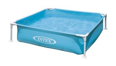 басейны каркасные: Детский каркасный бассейн 122х122х30 см Mini Frame 342 л, (Intex