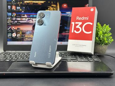 Samsung: Redmi, Redmi 13C, Б/у, 128 ГБ, цвет - Синий, 2 SIM