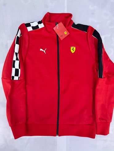 стильная молодежная рубашка: Мужская толстовка, M (EU 38), Puma, Новый, цвет - Красный, Самовывоз