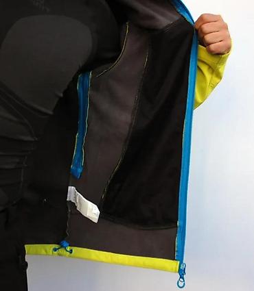pull: Muška outdoor softshell jakna – žuta sa plavim rajsferšlusima - — 6