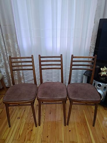 Stullar: Qonaq otağı üçün, Yeni, Qatlanmayan, rəng - Bordo Stul — 2