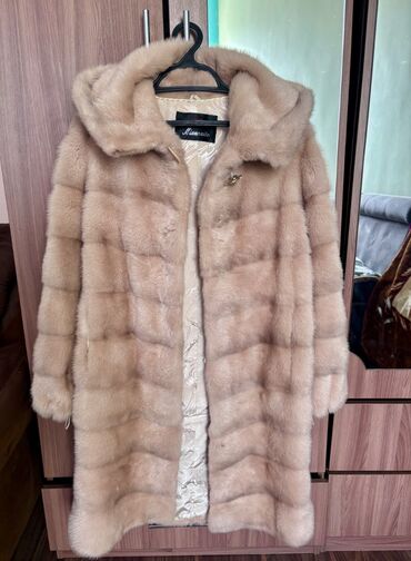 украшения с водолазкой: Шуба, Соболь, С капюшоном, 3XL (EU 46)