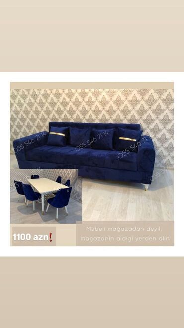Divan və masa dəstləri: Divan stol stul masa oturacaq sifarisle