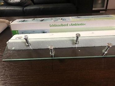 Ostali nameštaj: Zidni držač za ključeve “Schlüsselbord Ambiente” - Elegantna staklena — 4