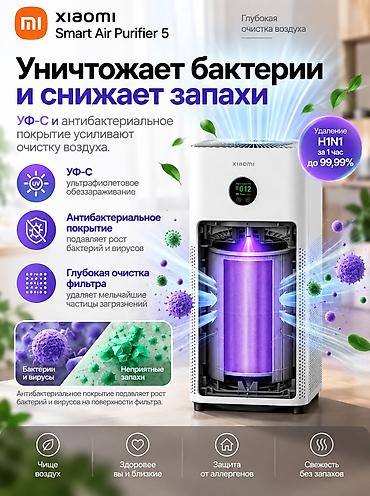 умный кател: Воздухоочиститель MiJia Напольный, 40-50 м², НЕРА, Антибактериальный, Угольный — 6