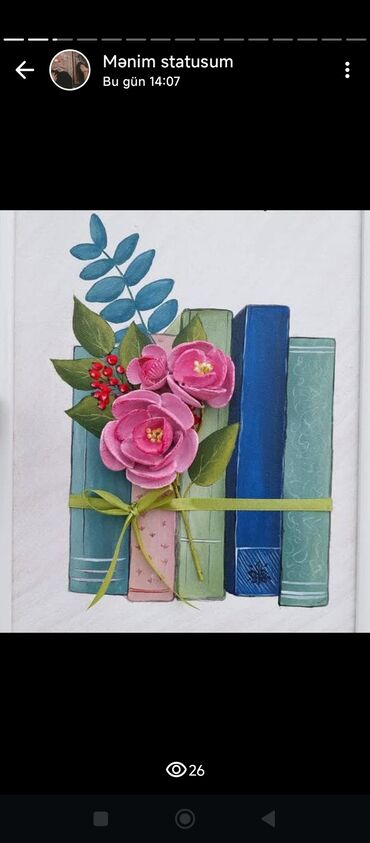 Şəkillər, tablolar: Əl işi dekorativ rəsm lövhələri - Texnika: 3D effektli akril boya və — 12