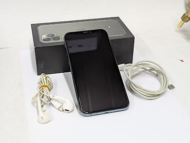 IPhone 11 Pro, Б/у, 64 ГБ, Alpine Green, Наушники, Кабель, Коробка