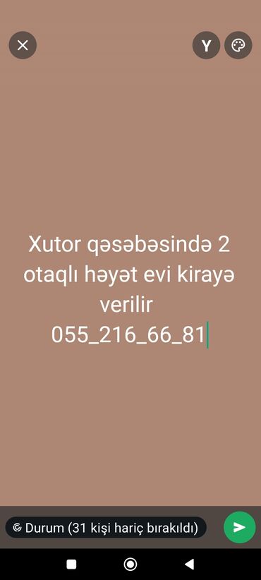 kiraye evler 9 cu mkr: 50 м², 2 комнаты, Газ, Электричество, Водопровод