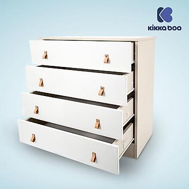 brojevi odece za decu: KikkaBoo drvena komoda Elon Beige – elegantna i funkcionalna komoda za — 3