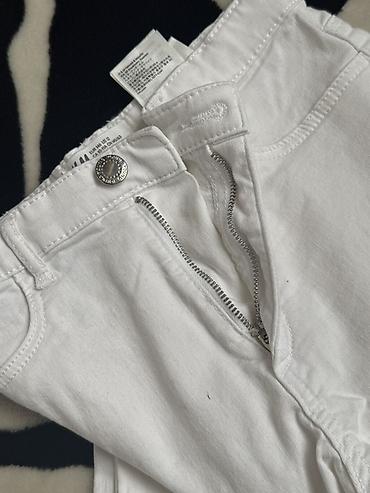 klasik şalvar: H&M uşaq ağ cins şalvar - Rəng: Təmiz ağ - Kəsim: Düz/sıx oturan — 3