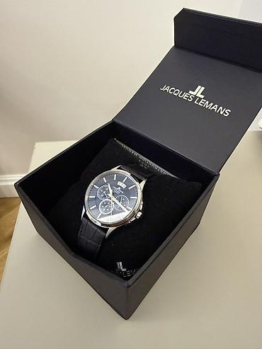 Кол сааттар: Jacques Lemans Chronograph мужские наручные часы новые отличный — 6