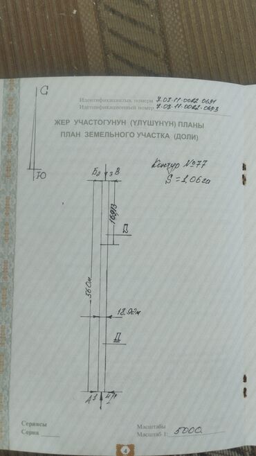 продаю участок арча бешик: 106 соток, Айыл чарба үчүн, Техпаспорт