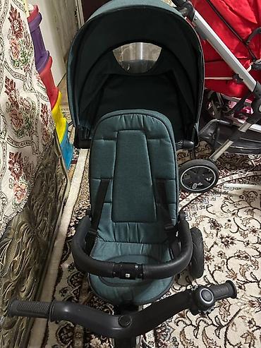 Детские велосипеды: Детский трёхколесный велосипед с сиденьем тёмно-зелёного цвета и — 6