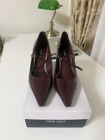 Salonke: Nine West salonke - Boja: Dark Red 600 (tamno bordo, lak koža efekat) — 5