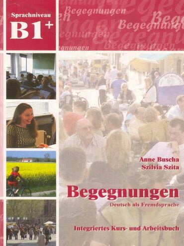 az dili hedef: Alman dili kitab Begegnungen B1+. İçi yazılmayıb, təmiz və səliqəli